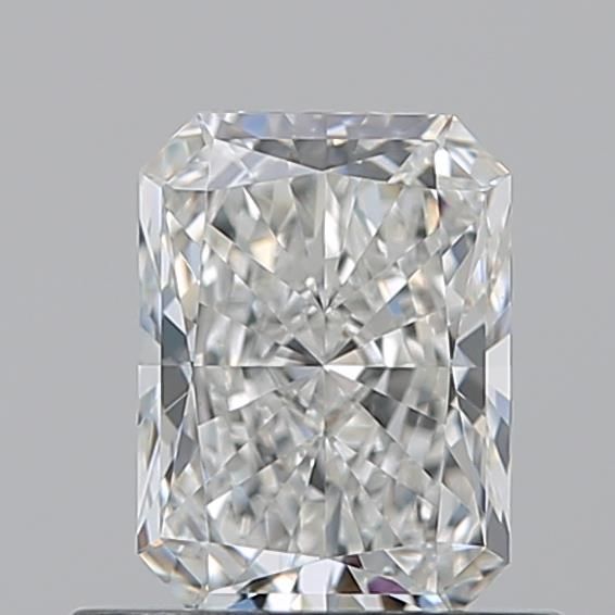 Radiant cut diamond with brilliant facets, showcasing clarity and sparkle for engagement rings or fine jewelry.