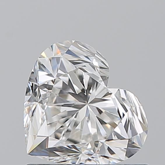 Sparkling heart-shaped diamond with brilliant facets, ideal for engagement or luxury jewelry