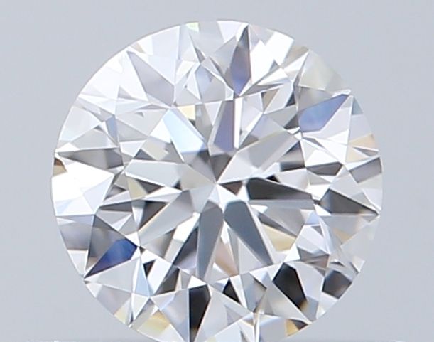 Round brilliant cut diamond with exceptional sparkle and clarity, showcasing precise facets and brilliance.
