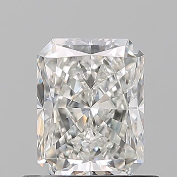 Radiant cut diamond with brilliant facets, showcasing clarity and sparkle for engagement rings or fine jewelry.