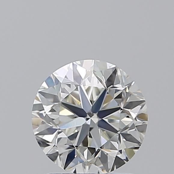 Round brilliant cut diamond with exceptional sparkle and certified clarity