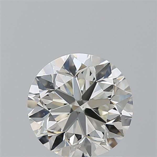 Round brilliant cut natural diamond with exceptional sparkle and certified clarity