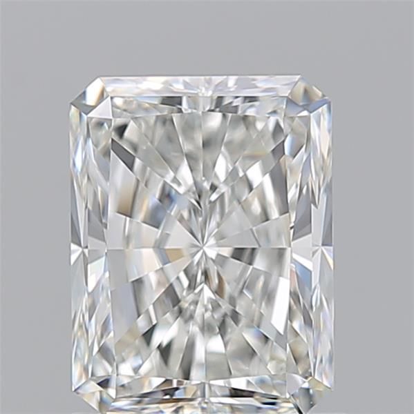 Radiant cut diamond with brilliant facets, showcasing clarity and sparkle for engagement rings or fine jewelry.