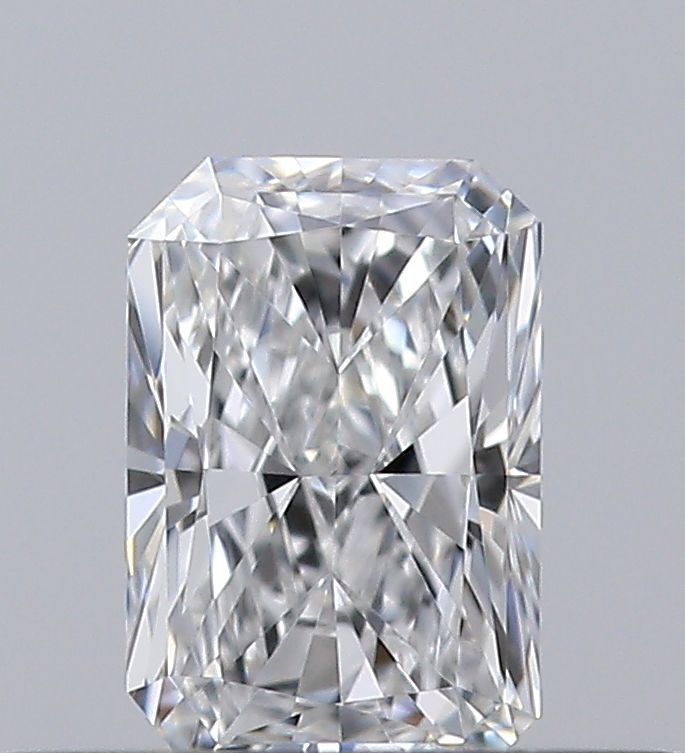 Radiant cut diamond with brilliant facets, showcasing clarity and sparkle for engagement rings or fine jewelry