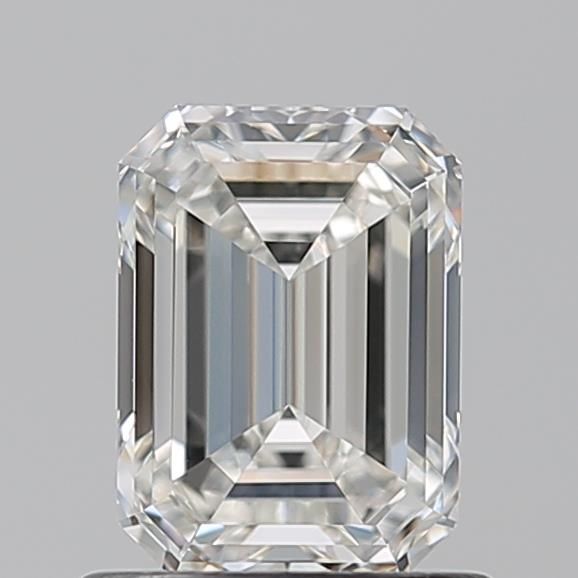 Emerald cut diamond with brilliant facets, showcasing clarity and sparkle for engagement rings or fine jewelry.