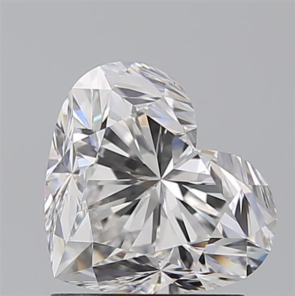 Sparkling heart-shaped diamond with brilliant facets, ideal for engagement rings or luxury jewelry.