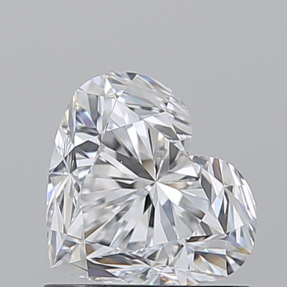 Sparkling heart-shaped diamond with brilliant facets, ideal for engagement rings and fine jewelry
