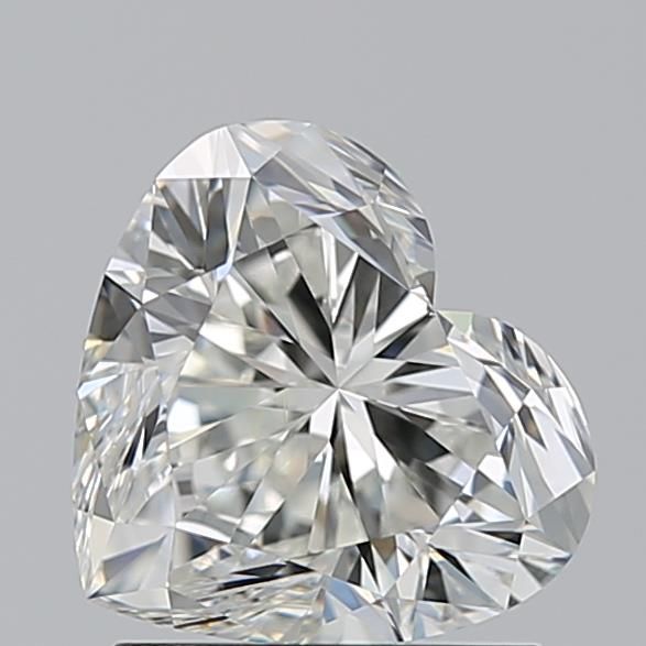 Sparkling heart-shaped diamond with brilliant facets, ideal for engagement rings or fine jewelry
