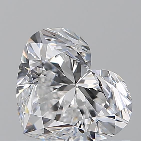 Sparkling heart-shaped diamond with brilliant facets, ideal for engagement rings and fine jewelry