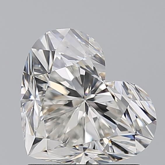 Heart-shaped diamond with brilliant facets, ideal for engagement rings and fine jewelry