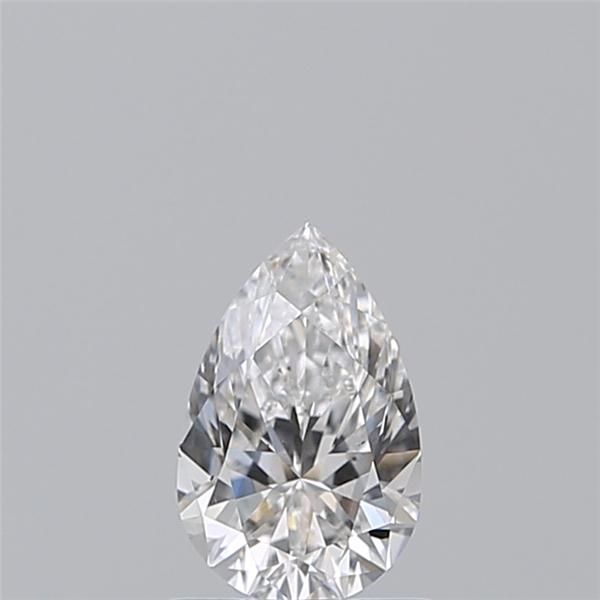 Pear cut diamond with brilliant facets, natural or lab-grown, certified for quality and sparkle