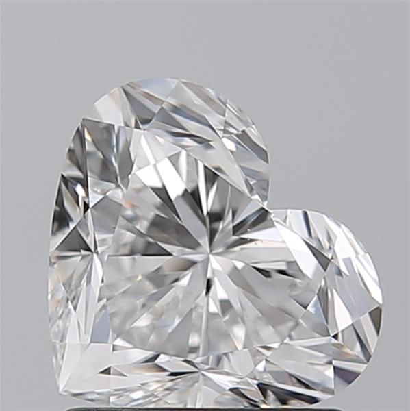 Sparkling heart-shaped diamond with brilliant cut, showcasing fire and clarity against neutral background