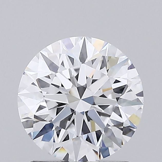 Round brilliant cut diamond with sparkling facets, showcasing natural brilliance and clarity