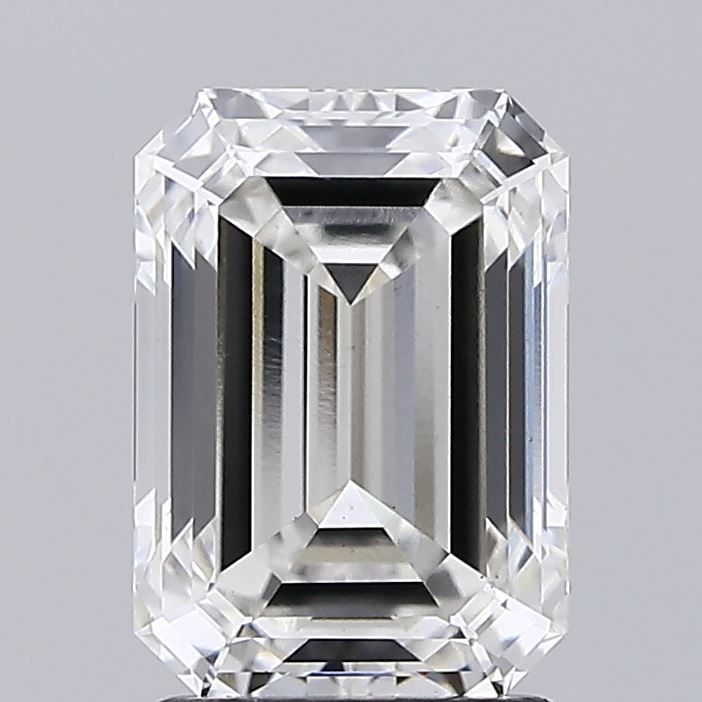 Emerald cut diamond with brilliant facets, showcasing clarity and sparkle for engagement rings or fine jewelry