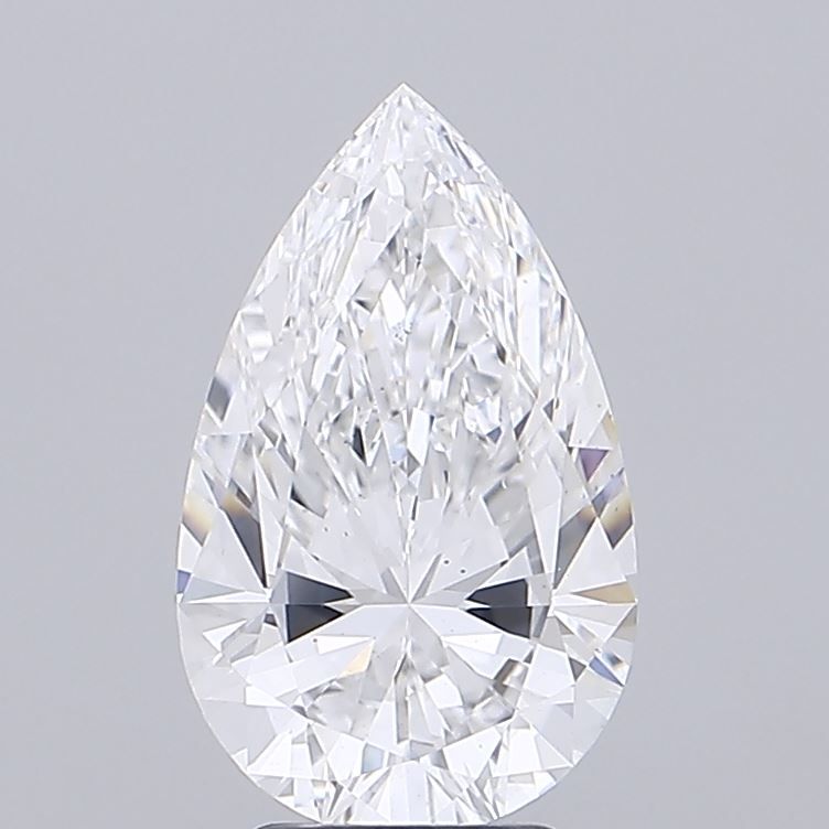 Pear 4.08ct D VS2