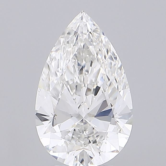 Pear 4.05ct F VVS2