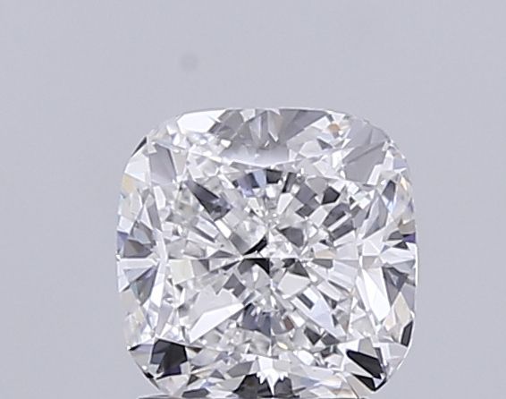 Cushion cut natural diamond with brilliant facets, ideal for engagement rings and fine jewelry