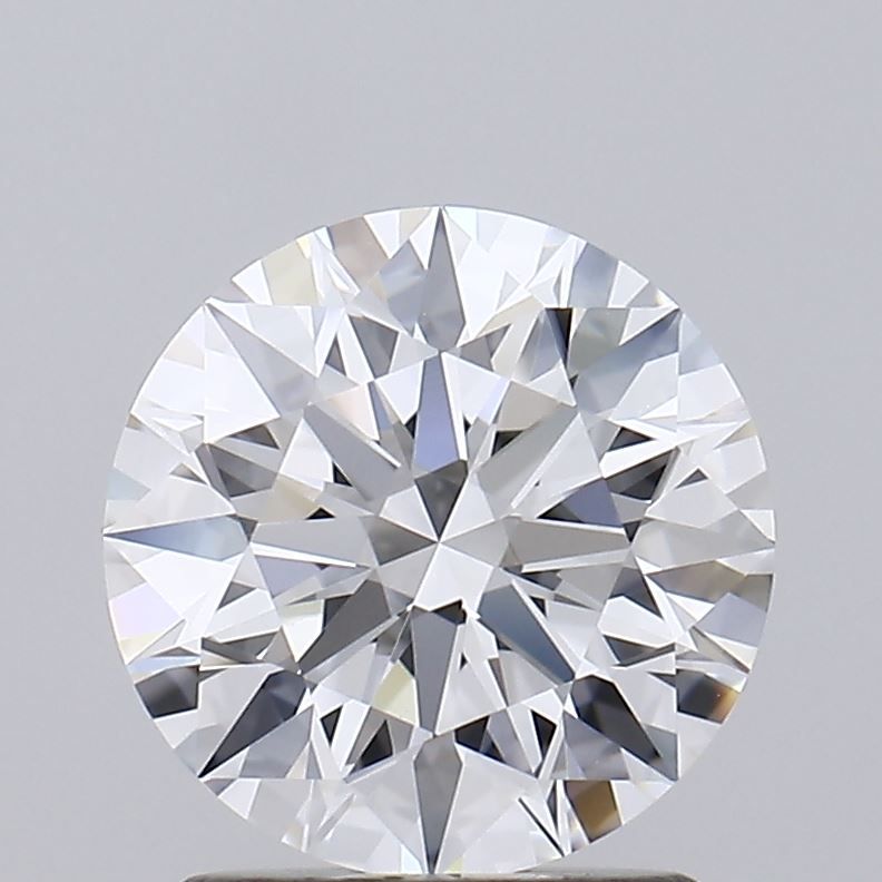 Round brilliant cut diamond with exceptional sparkle and certified clarity, ideal for engagement rings