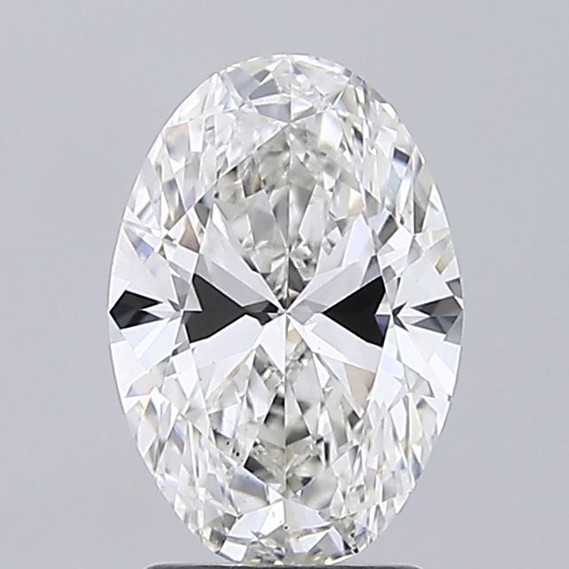 Oval cut natural diamond with brilliant facets and certified clarity, ideal for engagement rings