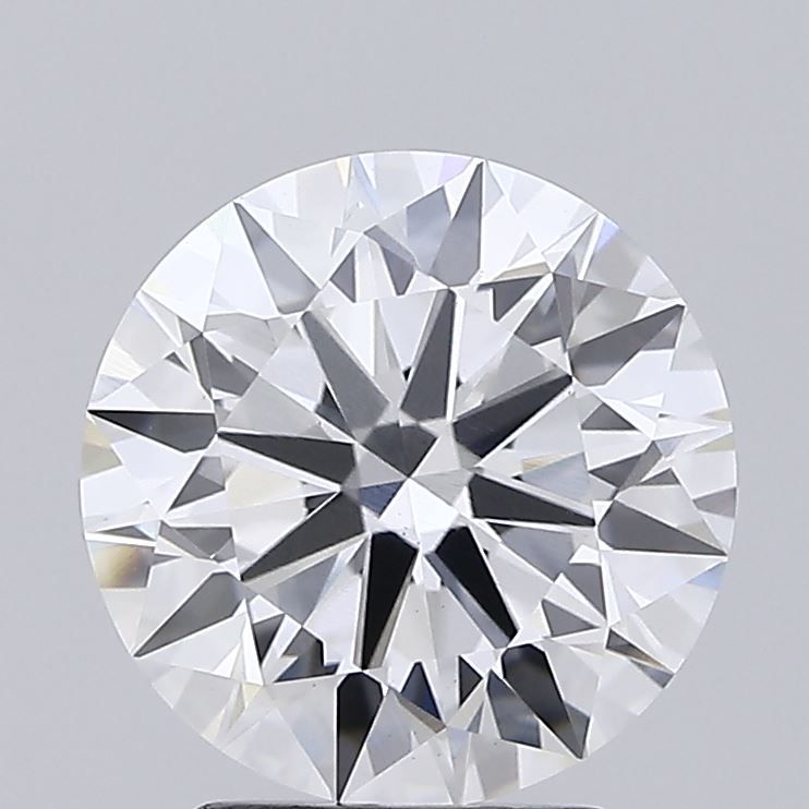 Brilliant cut diamond with precise facets, showcasing sparkle and clarity for engagement rings or fine jewelry.