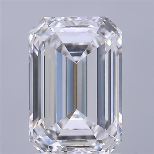 Emerald cut diamond with brilliant facets, showcasing clarity and sparkle for engagement rings or fine jewelry.
