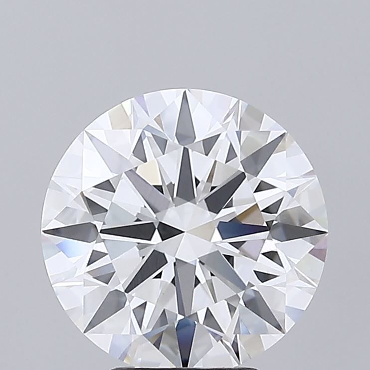 Round brilliant cut diamond with exceptional sparkle and certified clarity