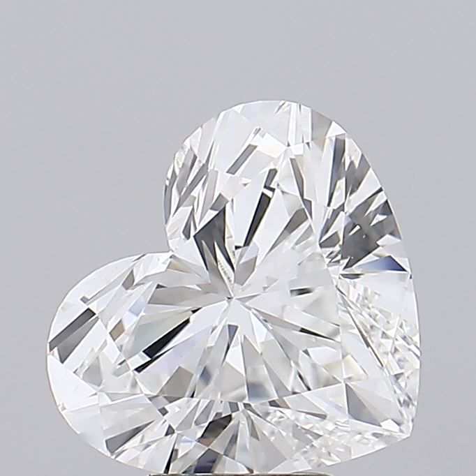 Sparkling heart-shaped diamond, ideal for custom engagement rings and fine jewelry designs.