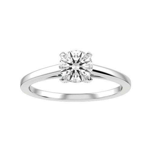 Round Brilliant Pavé Ring – 3 ct – 9KT White Gold