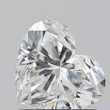 Heart-shaped natural diamond with brilliant cut, showcasing fire and sparkle for engagement or luxury jewelry