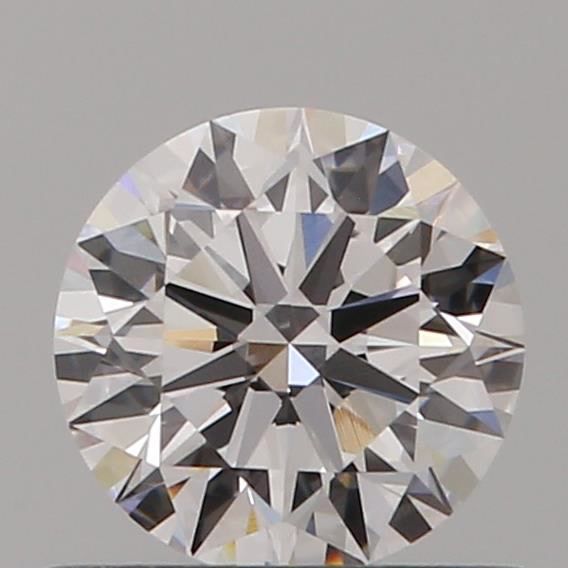 Round brilliant cut diamond with exceptional sparkle and fire, showcasing precise facets and clarity