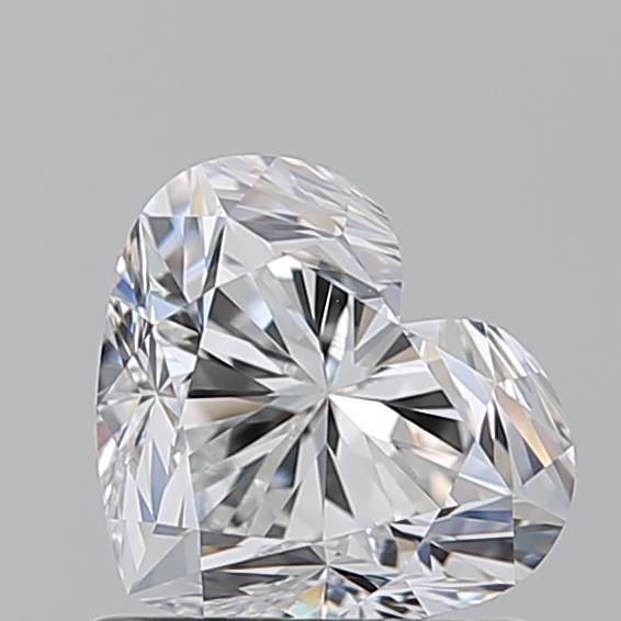 Sparkling heart-shaped diamond with brilliant cut facets, ideal for engagement rings or fine jewelry