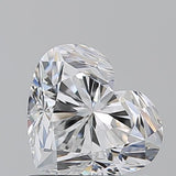Sparkling heart-shaped diamond with brilliant cut facets, ideal for engagement rings or fine jewelry