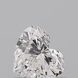Sparkling heart-shaped diamond with brilliant facets, ideal for engagement rings or fine jewelry