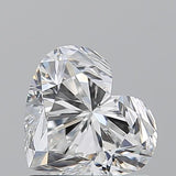 Sparkling heart-shaped diamond with brilliant facets, ideal for engagement rings and fine jewelry