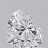 Heart-shaped diamond with brilliant cut, showcasing sparkle and clarity against neutral background
