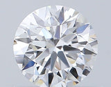 Round brilliant cut diamond with exceptional sparkle and clarity, showcasing precise facets and brilliance.