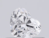 Heart-shaped natural diamond with brilliant cut, showcasing sparkle and clarity for engagement or luxury jewelry.