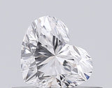 Sparkling heart-shaped diamond with brilliant facets, ideal for engagement rings and fine jewelry