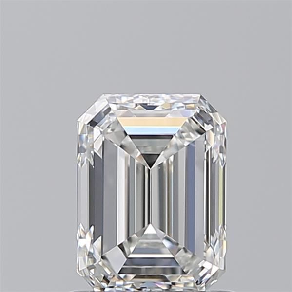 Radiant cut diamond with brilliant facets, showcasing clarity and sparkle against neutral background