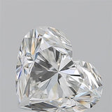 Heart-shaped natural diamond with brilliant cut, showcasing fire and sparkle against neutral background