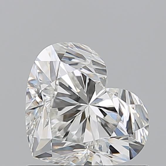 Sparkling heart-shaped diamond with brilliant facets, ideal for engagement rings and fine jewelry