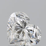 Sparkling heart-shaped diamond with brilliant facets, ideal for engagement rings and fine jewelry