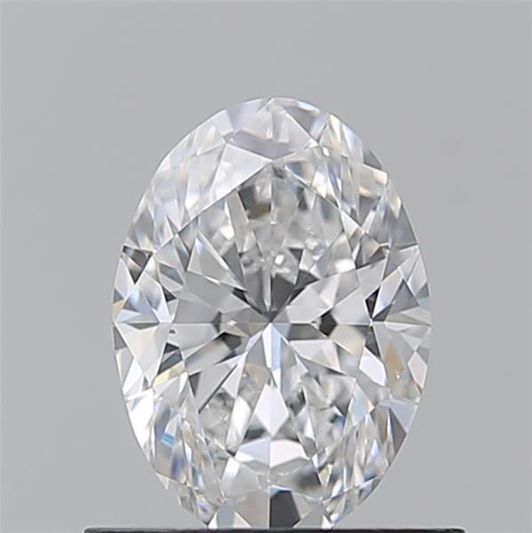 Oval cut natural diamond with brilliant facets, certified clarity and sparkle for engagement rings