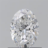 Oval cut natural diamond with brilliant facets, certified clarity and sparkle for engagement rings