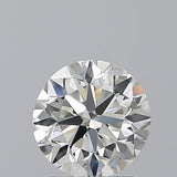 Round brilliant cut natural diamond with certified clarity and sparkle, ideal for engagement rings