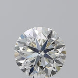 Round brilliant cut diamond with exceptional sparkle and certified clarity