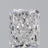 Radiant cut diamond with brilliant facets, showcasing clarity and sparkle for engagement rings or fine jewelry.