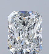 Radiant cut diamond with brilliant facets, showcasing clarity and sparkle for engagement rings or fine jewelry.