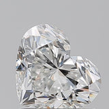 Sparkling heart-shaped diamond with brilliant facets, ideal for engagement rings or luxury jewelry