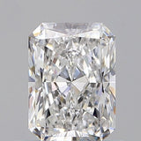 Radiant cut diamond with brilliant facets, showcasing clarity and sparkle for engagement rings or fine jewelry.
